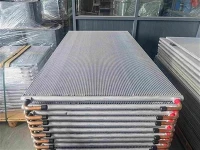 Aluminiomu Micro ikanni Heat Exchangers Evaporator Condener Coils